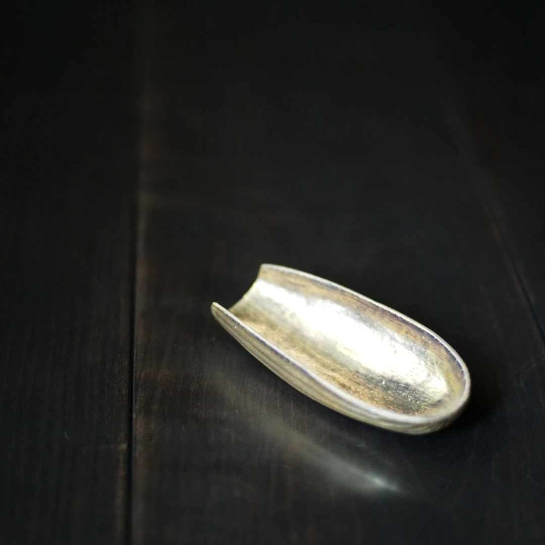 松风-佛手金茶则（金）-手工