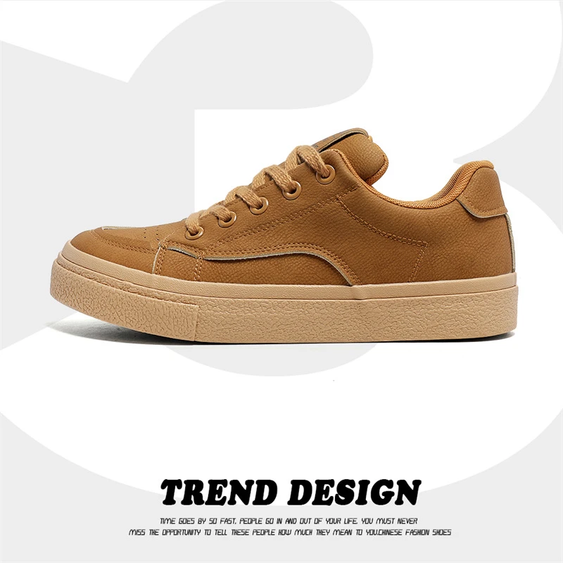 男鞋秋季2025新款低帮美拉德潮流百搭男士板鞋休闲运动男鞋子系带