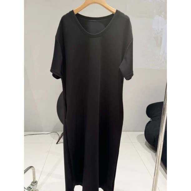 achen.#6915春夏圆领显瘦宽松连衣裙