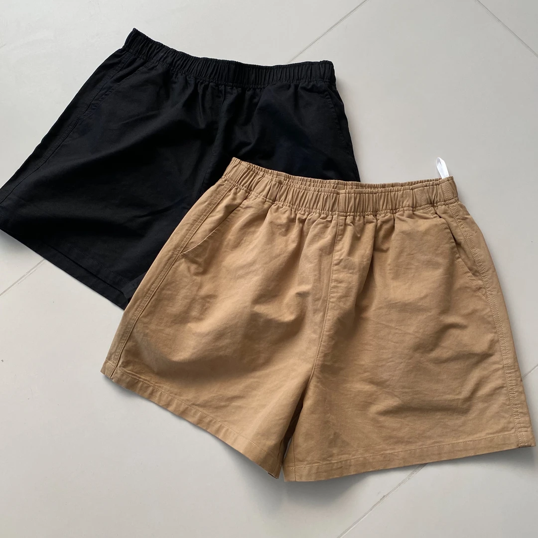 #50502松紧腰宽松休闲工装短裤