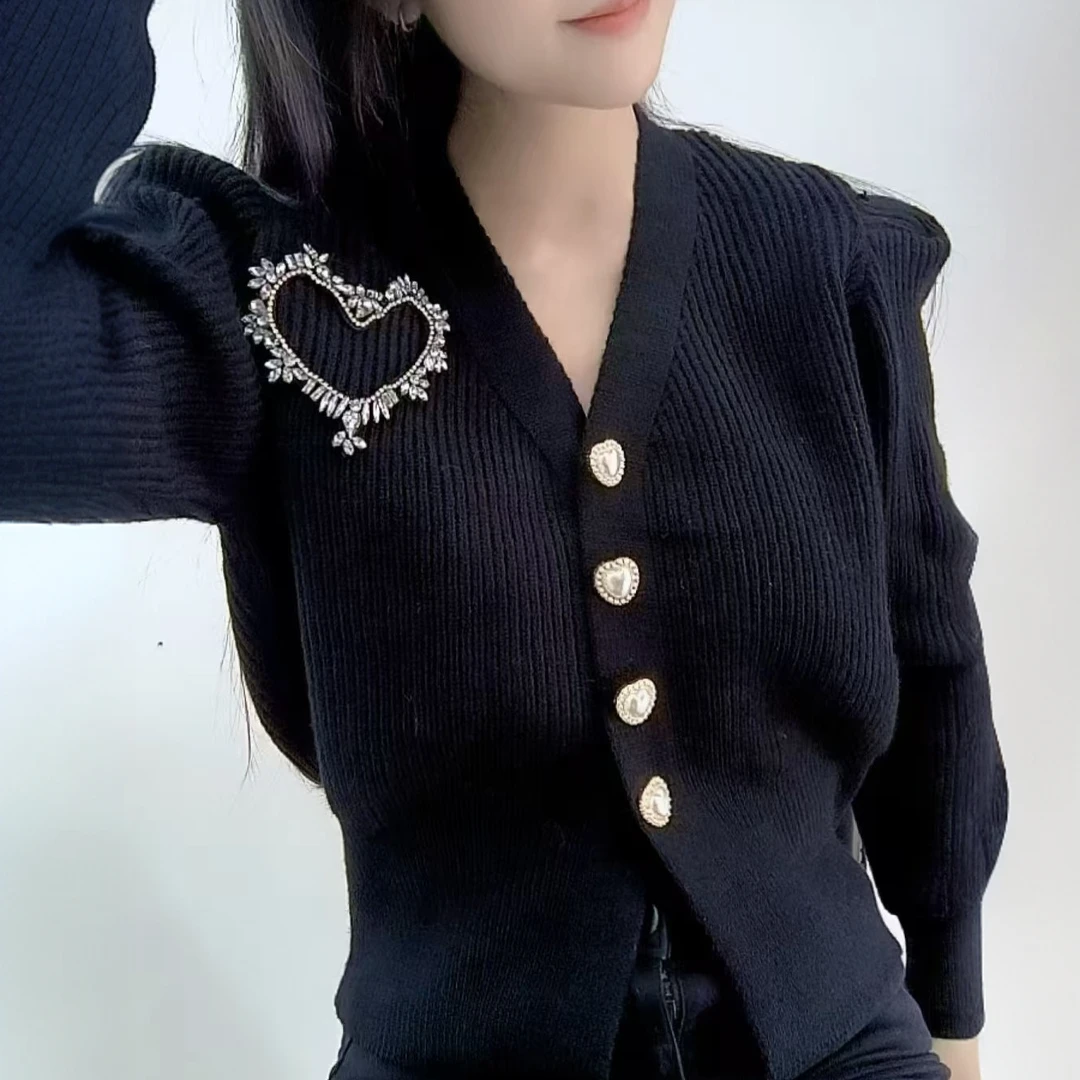 秋季时尚气质毛衣开衫8668