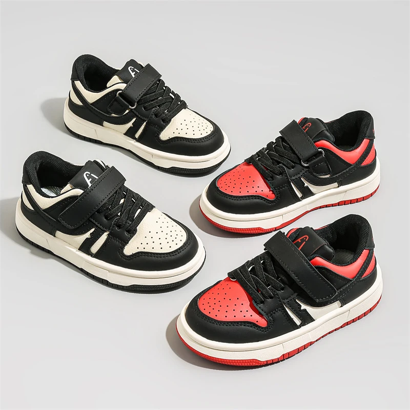 儿童运动鞋2024秋季新款男童低帮软底板鞋女童百搭防滑德训鞋-109