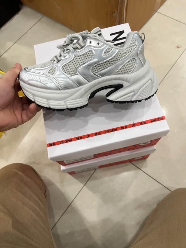 邹先生02-66厚底老爹鞋双网显高百搭休闲老爹鞋