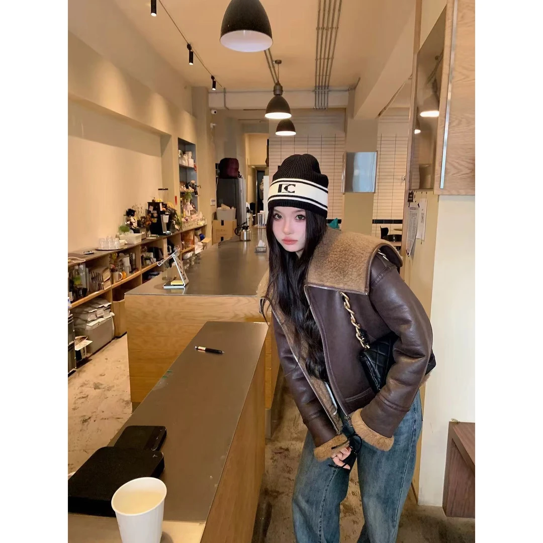 邹先生15689-29皮毛一体外套加厚保暖