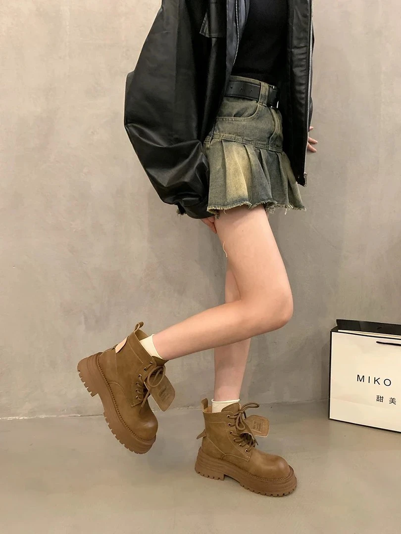 邹先生668-66高品质马丁鞋厚底英伦风复古港风百搭