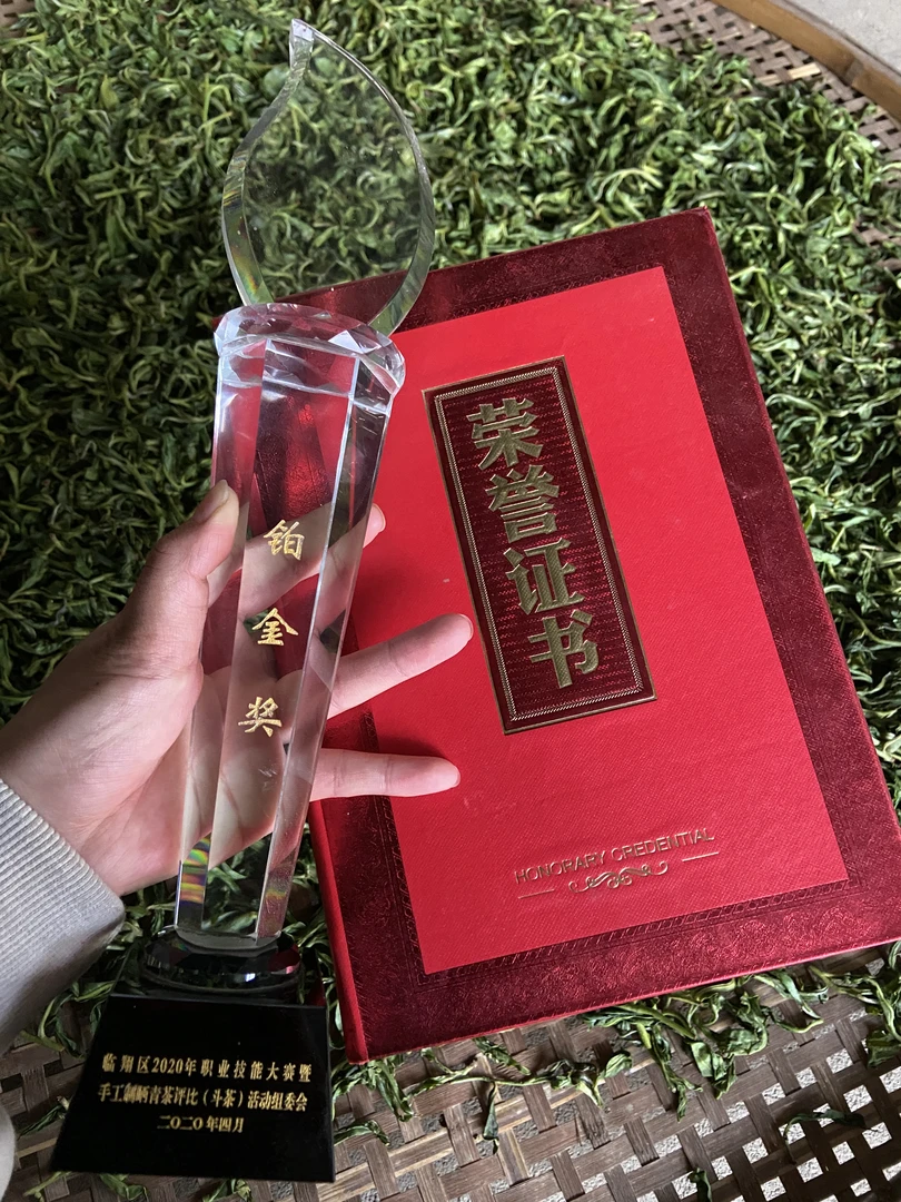 铂金奖工艺【昔归古树】23年百年古树头春头采100克饼