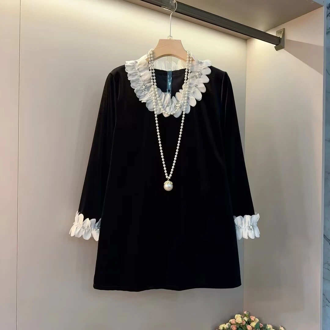 2024冬新款欧货潮百搭中式衬衫女大码女装小众法式复古文艺风小衫