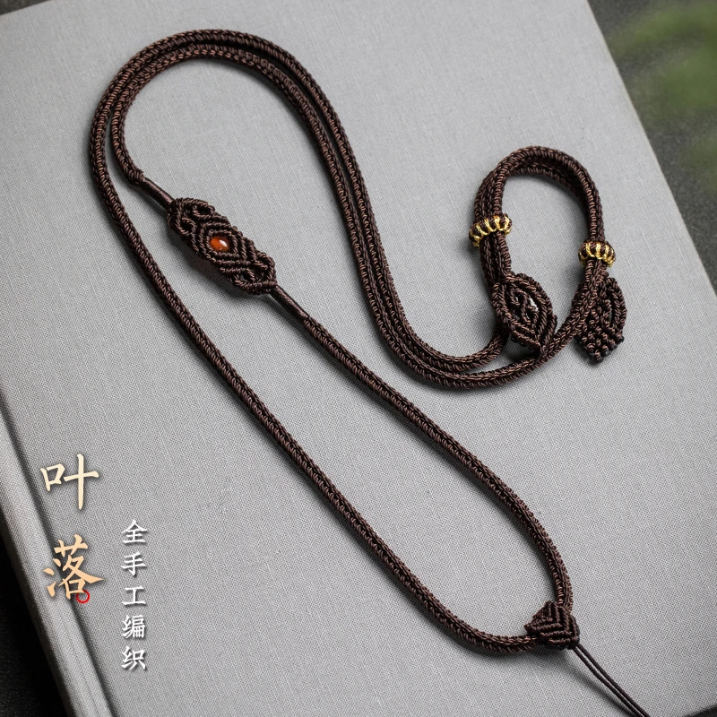 非金属吊坠 吊坠绳手工编织绳项链挂脖绳绳子高货可调节配绳情侣