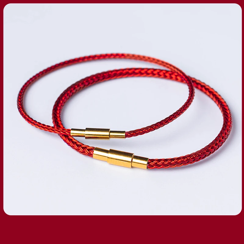 非金属手链 红绳手链红绳手链马年手绳手绳手链串珠本命年编织皮