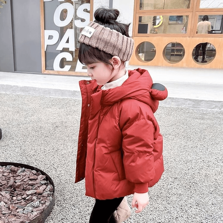 女童冬装加绒棉袄防寒保暖加厚棉衣韩版棉服女洋气连帽外儿童短款
