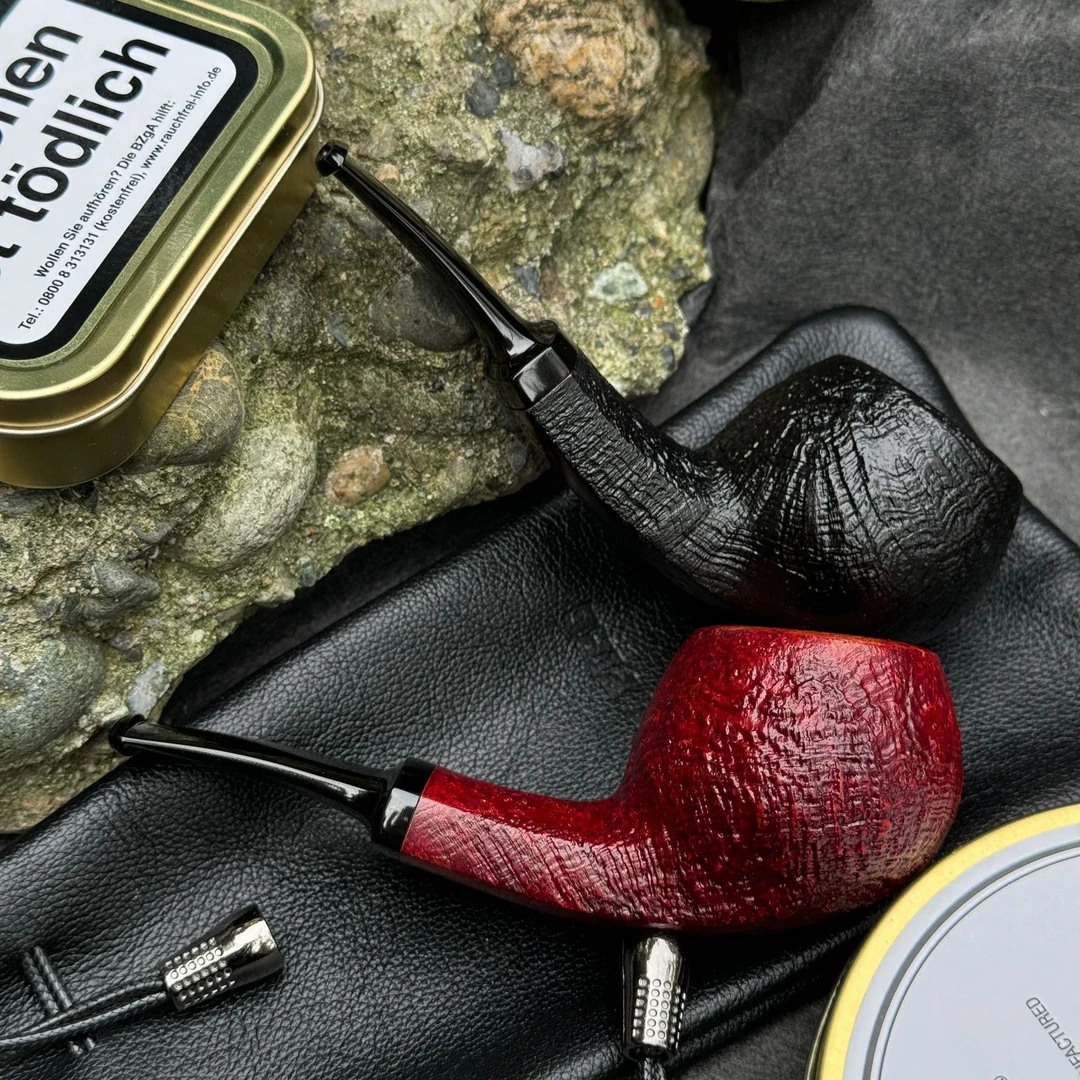 大师联名款烟斗 索科利克联名款 古典扁嘴宽背河豚烟斗石楠木烟斗