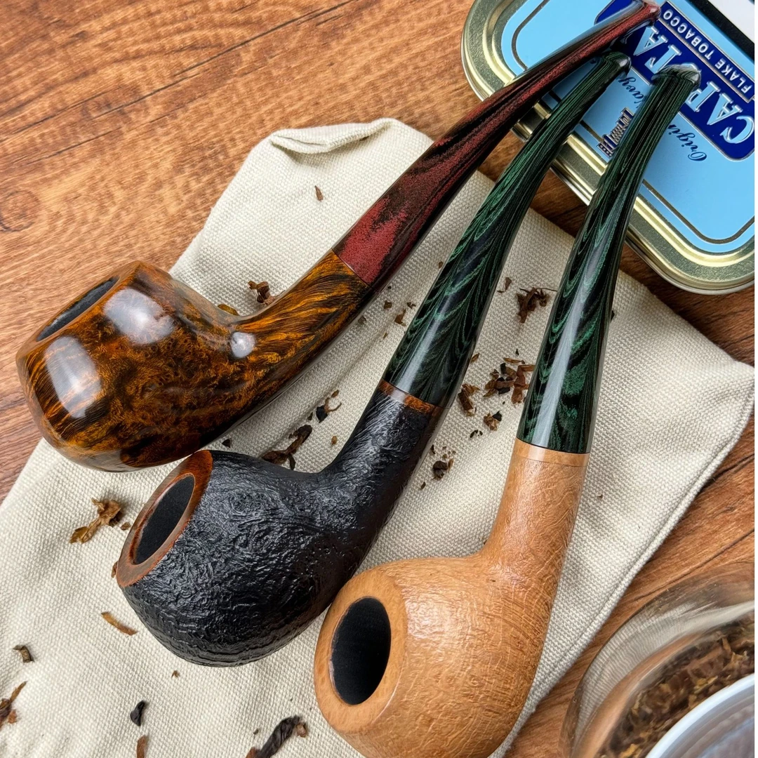 雅痞系列烟斗 丹麦王子斗 坎伯兰斗嘴苹果斗 微弯烟斗 石楠木烟斗