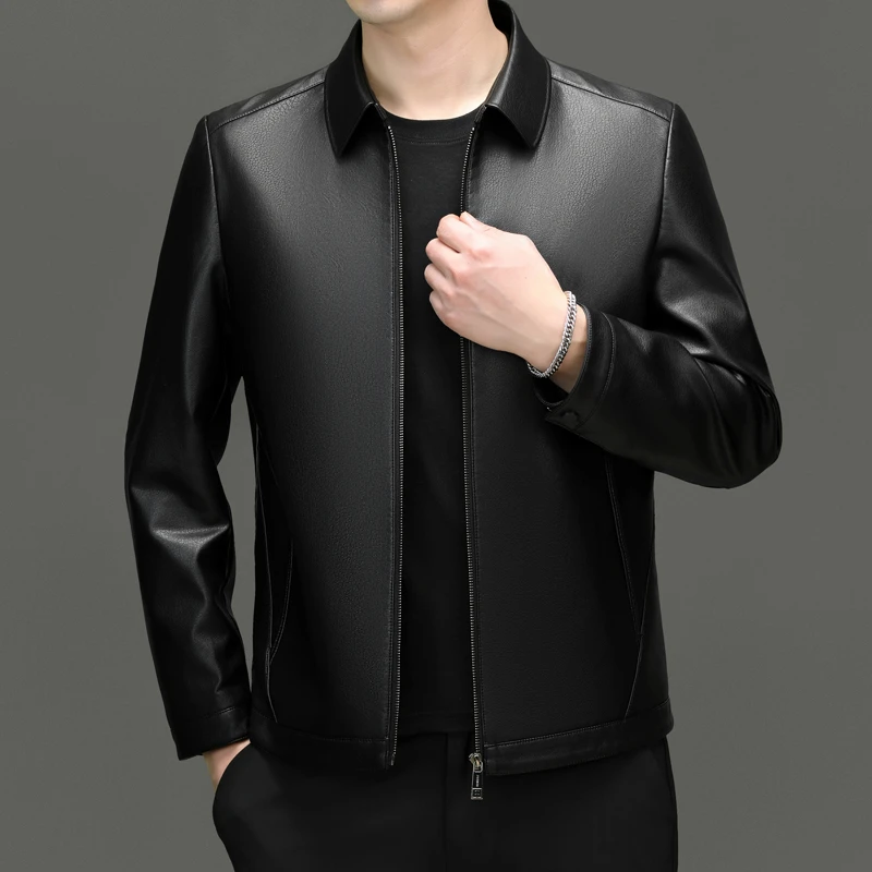 男士春秋翻领经典外套时尚休闲夹克sk34