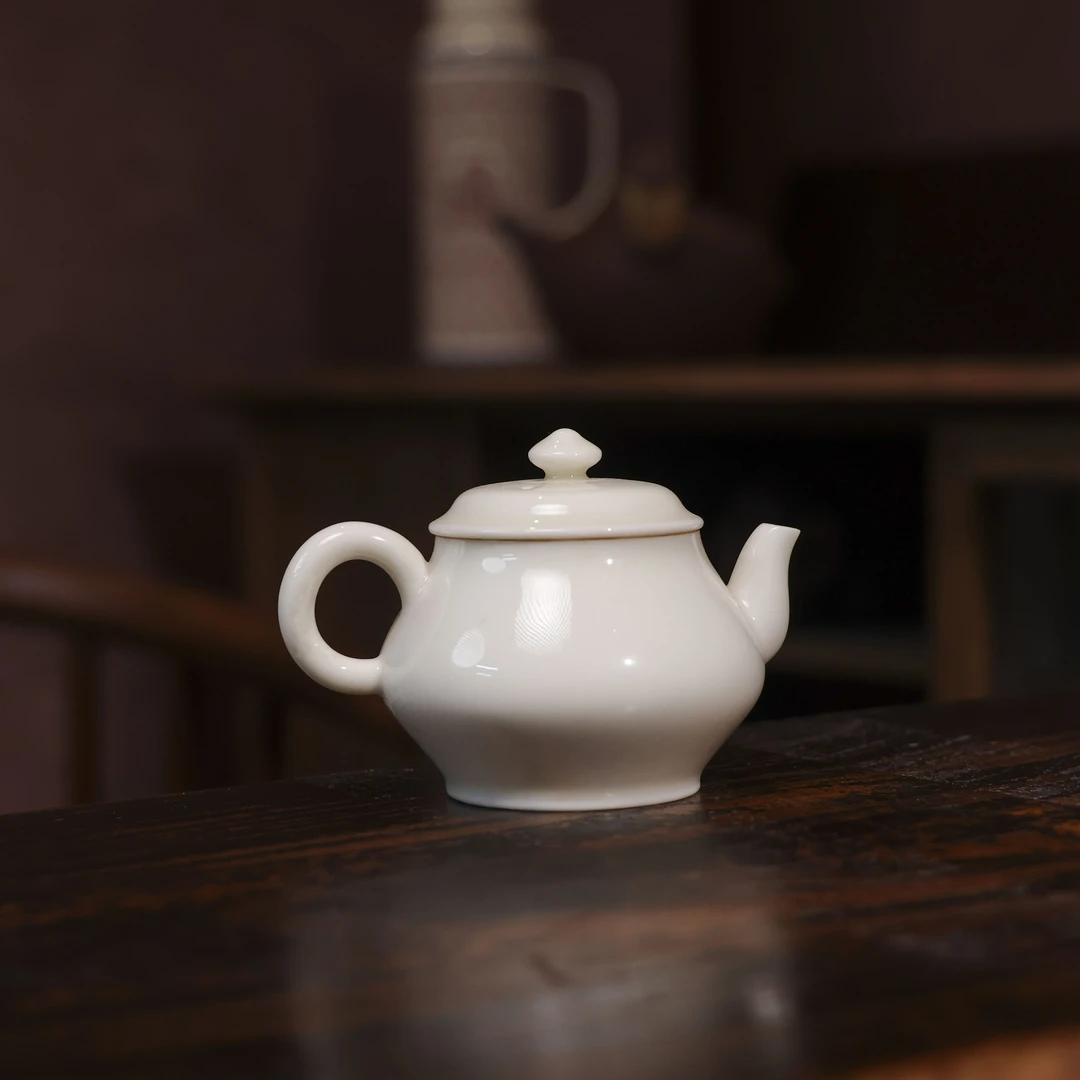 【灰念】象牙白-怡然壶100ml（灰念0298）