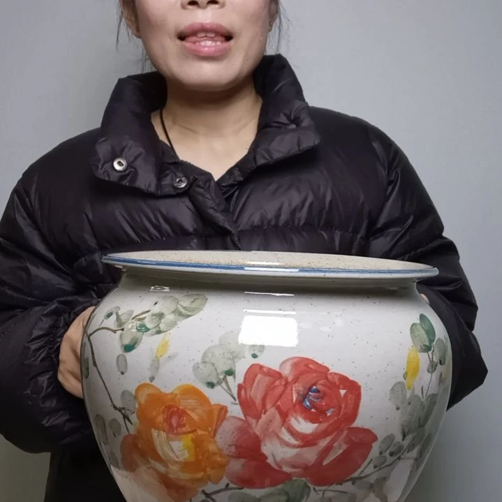 【闪购商品】陶瓷罐高18厘米内口径17厘米