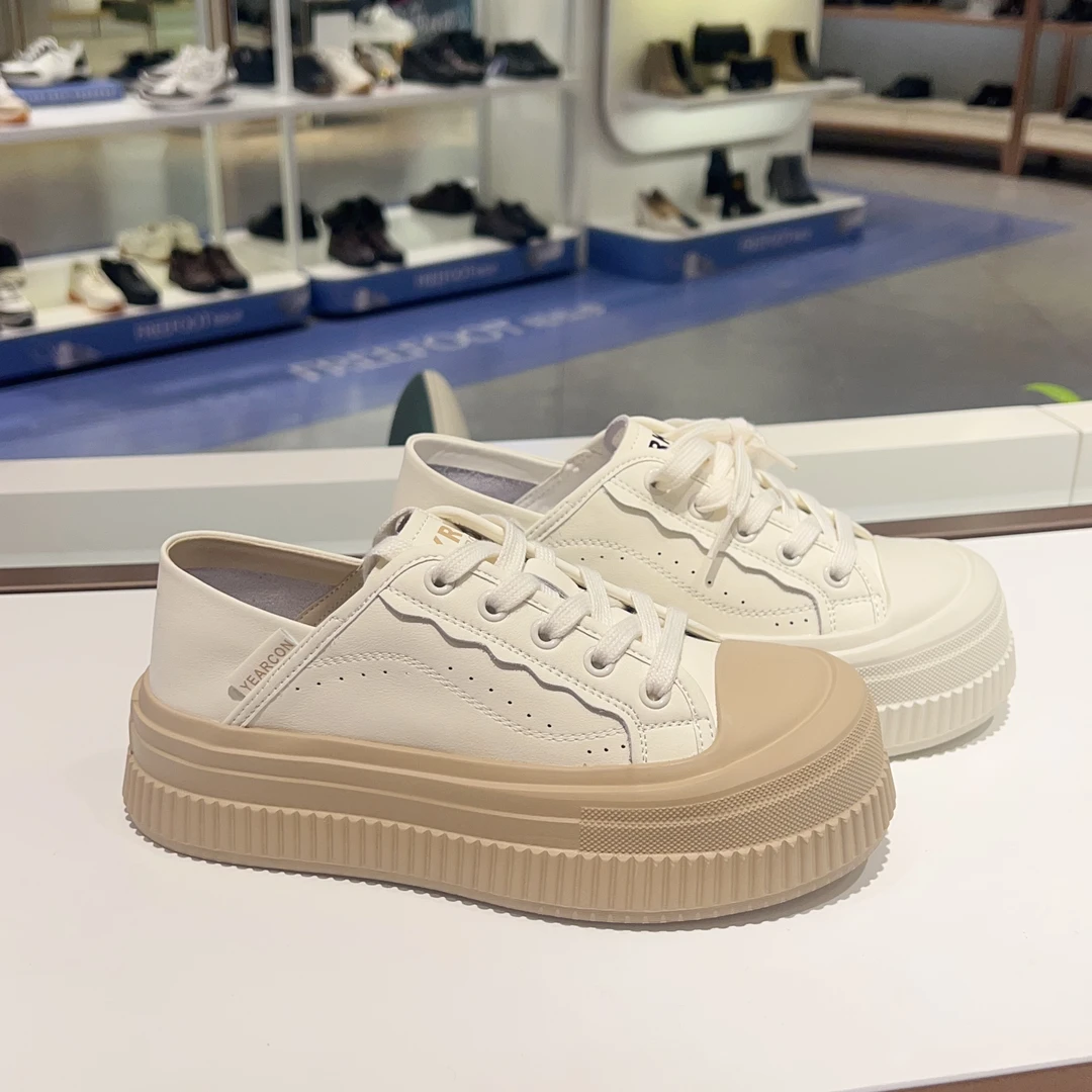 意尔康女鞋24春新饼干小白鞋S171ZD48915Y