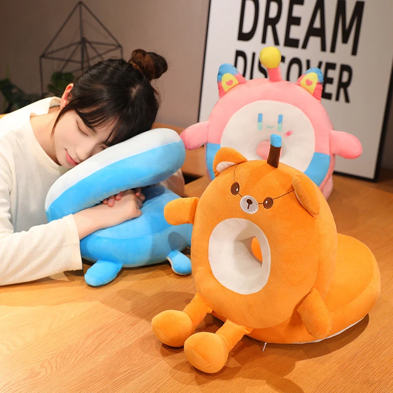 蛋仔午睡枕教室儿童趴睡小学生午睡枕午休睡眠神器趴枕毛绒大抱枕