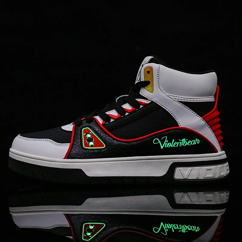 VIOLENTBEAR/暴力熊高帮板鞋夏季新款运动休闲百搭潮流情侣款