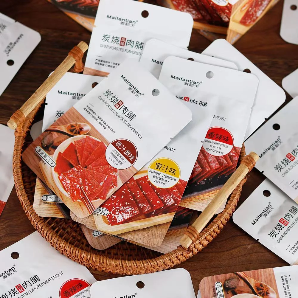 麦翻天炭烧猪肉脯网红休闲小零食香辣蜜汁原味独立小包装手撕肉脯