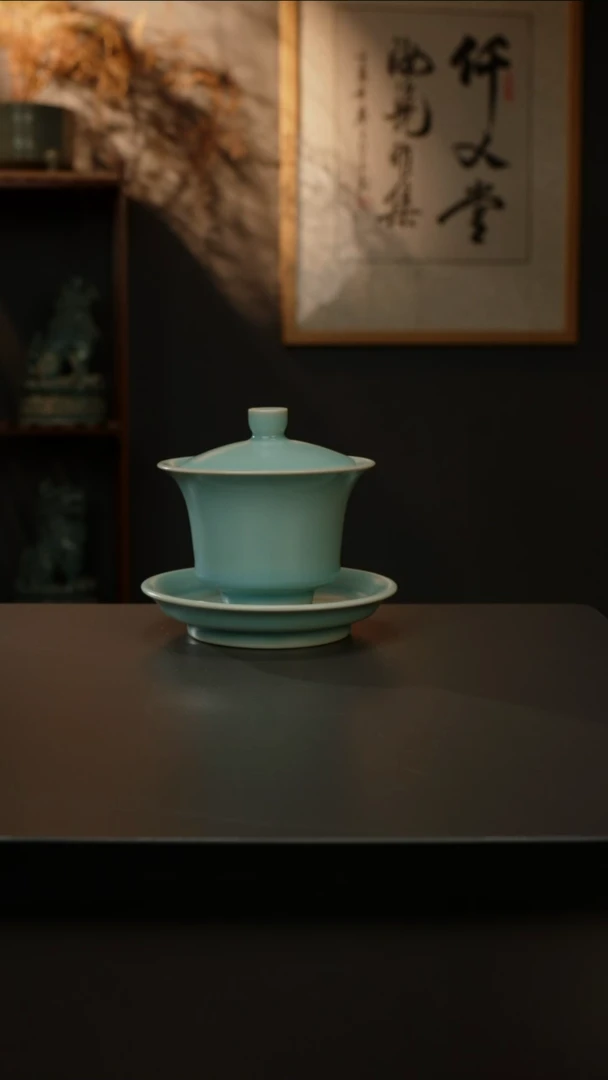 【闪购商品】瓷杯马蹄三才 微瑕