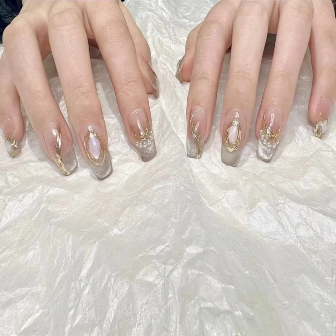 【海洋之瞳】夏日冰透纯手工穿戴甲