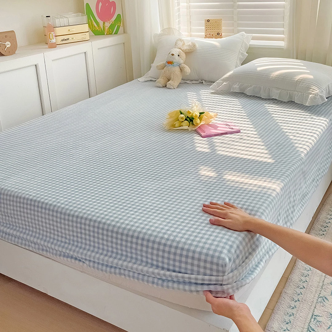 ☆高克重牛奶绒少女心单床笠 舒适保暖床罩防尘保护套秋冬床上用品