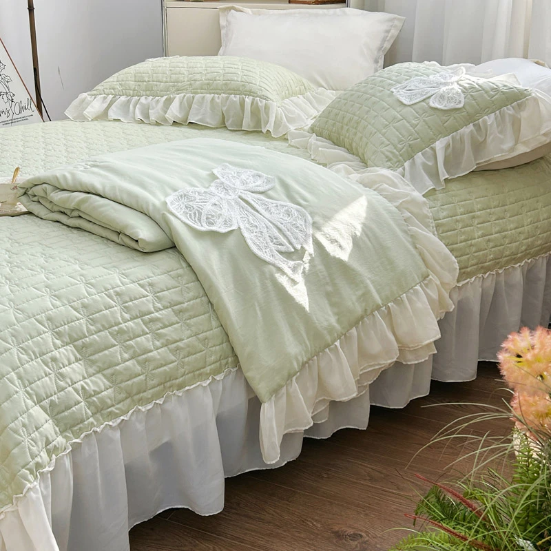 ▲夏季柔滑蝴蝶仙子系列夏凉被【四件套】不滑床可机洗床品