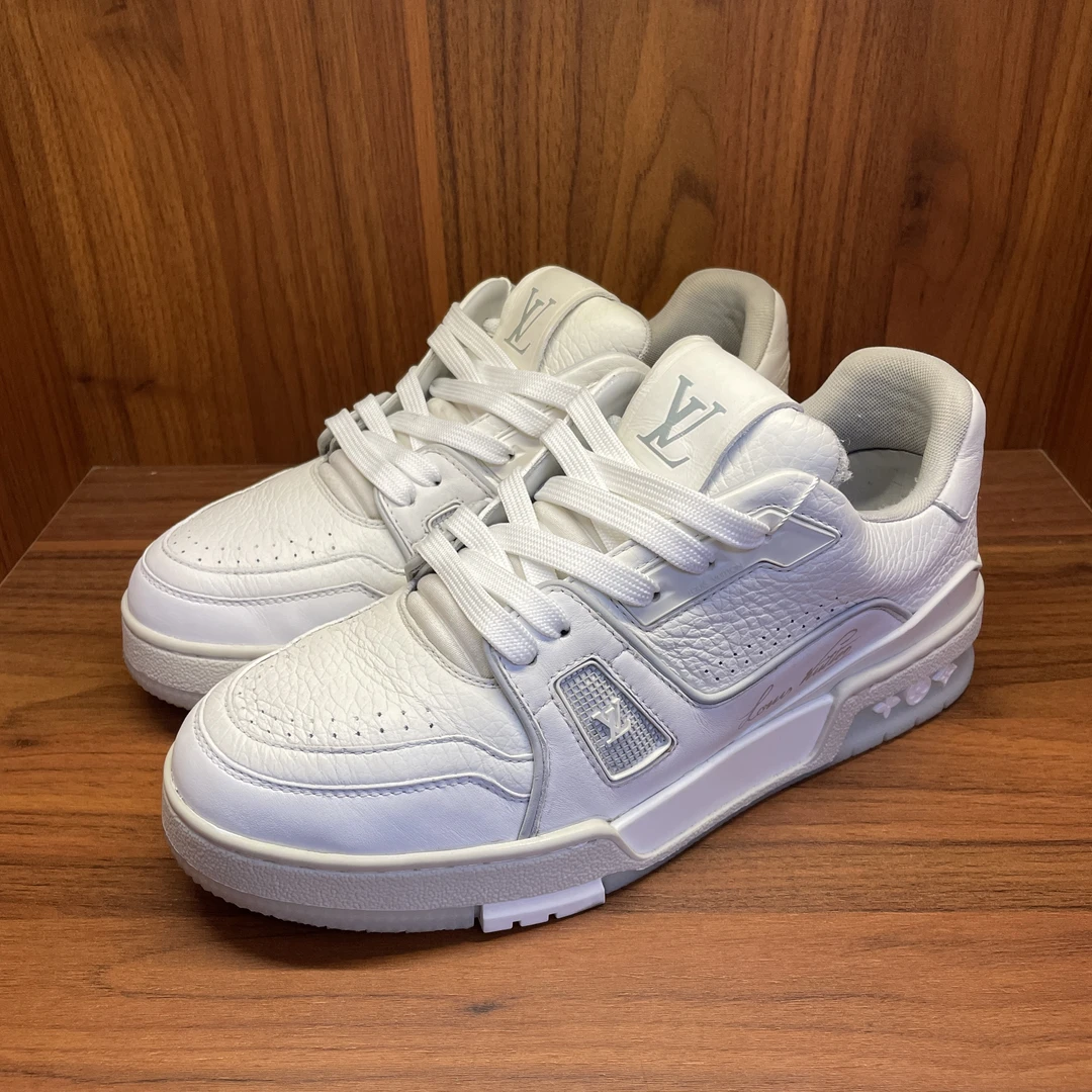 【孤码98新福利款】39码lv路易威登白水泥Trainer/捡漏/xxl504