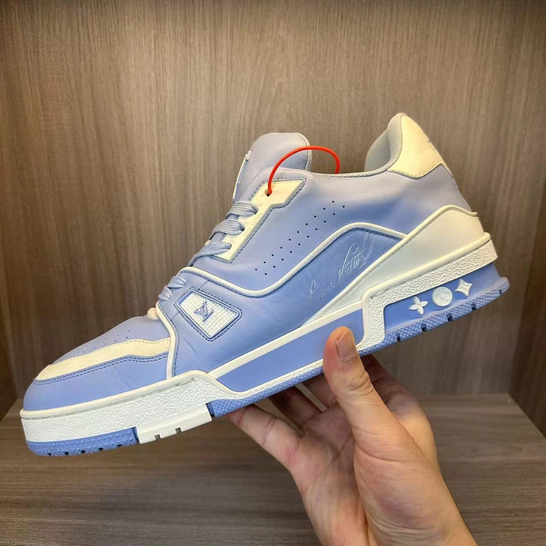 LV路易威登雾霾蓝trainer潮鞋无配件 成色自定义
