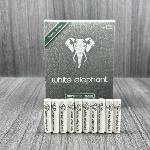 德国进口白象过滤芯(20个)9mm烟斗滤芯活性炭烟斗配件