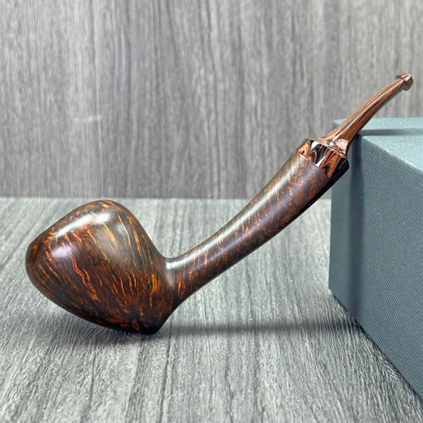 RAE 中国久石烟斗新作橡果斗型长柄石楠木手工斗蜗牛雕刻斗坎伯兰