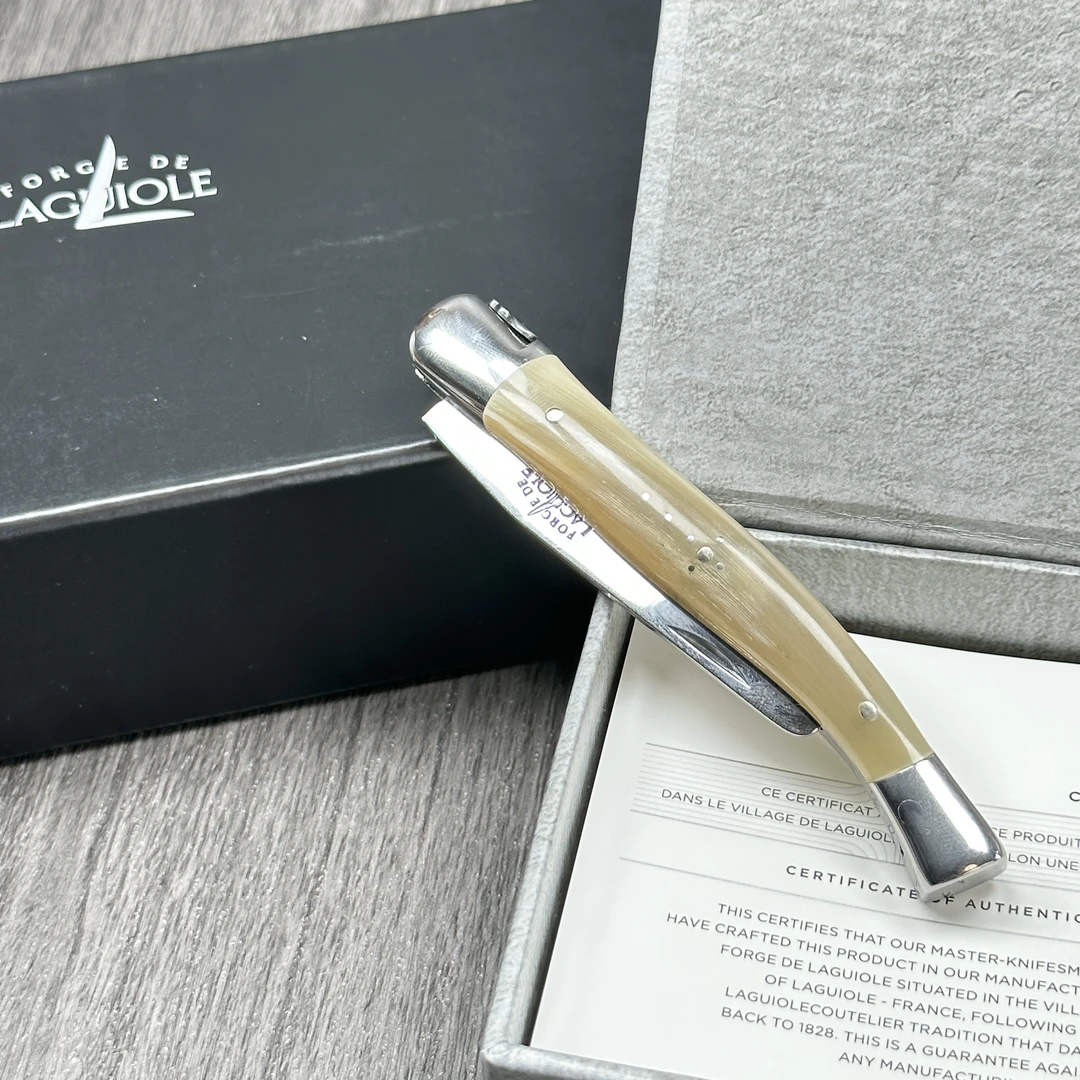 法国拉吉奥乐修碳刀浅色牛角烟斗工具配件多功能烟斗修碳刀