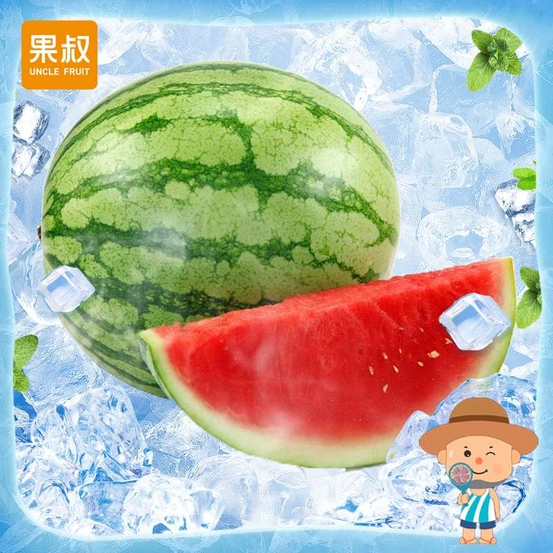 【1/4西瓜】麒麟瓜AA带皮重 约1.3-1.5kg/份（可备注切块）