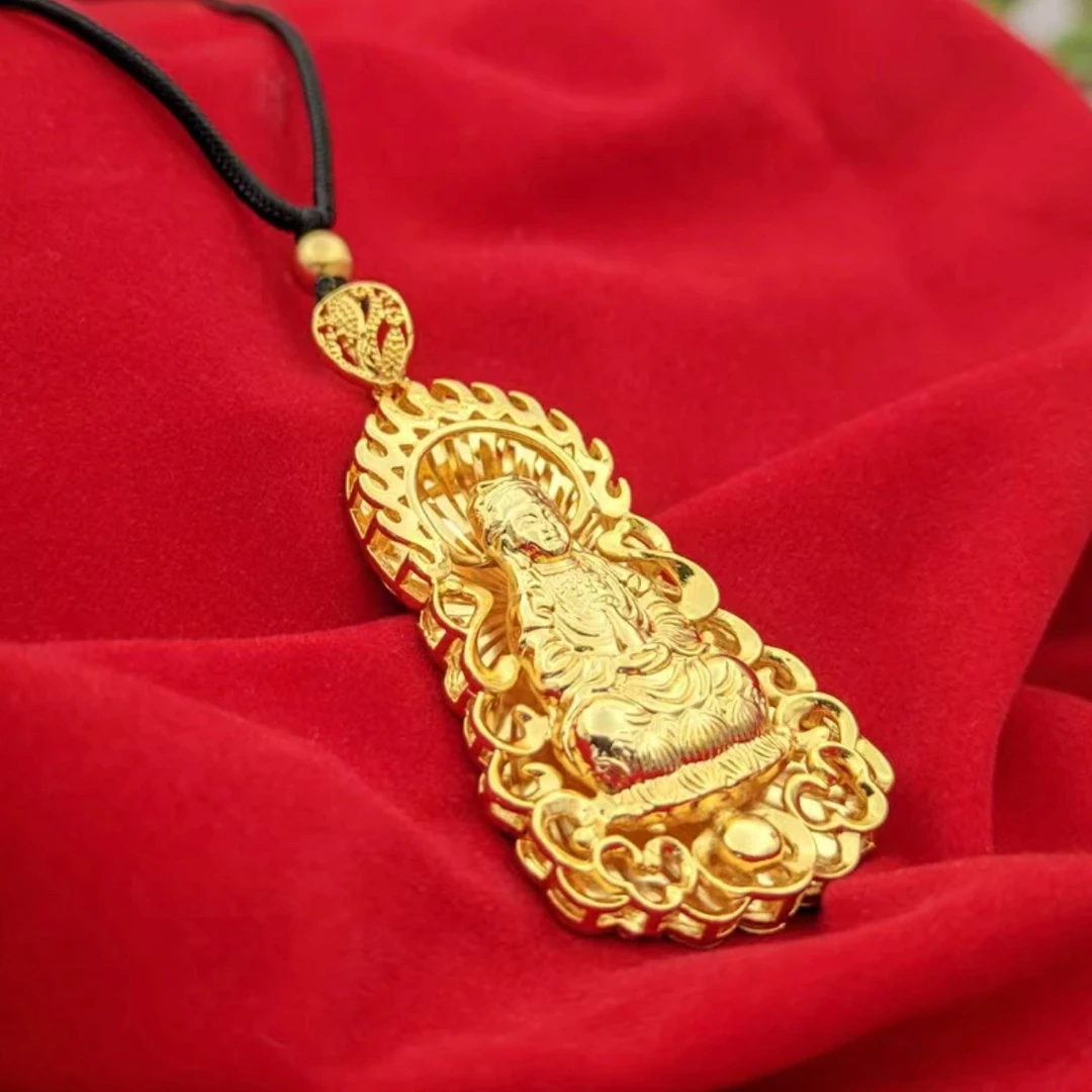 合金吊坠 观音吊坠 2024时尚大气潮流经典百搭项链男女款轻奢气质