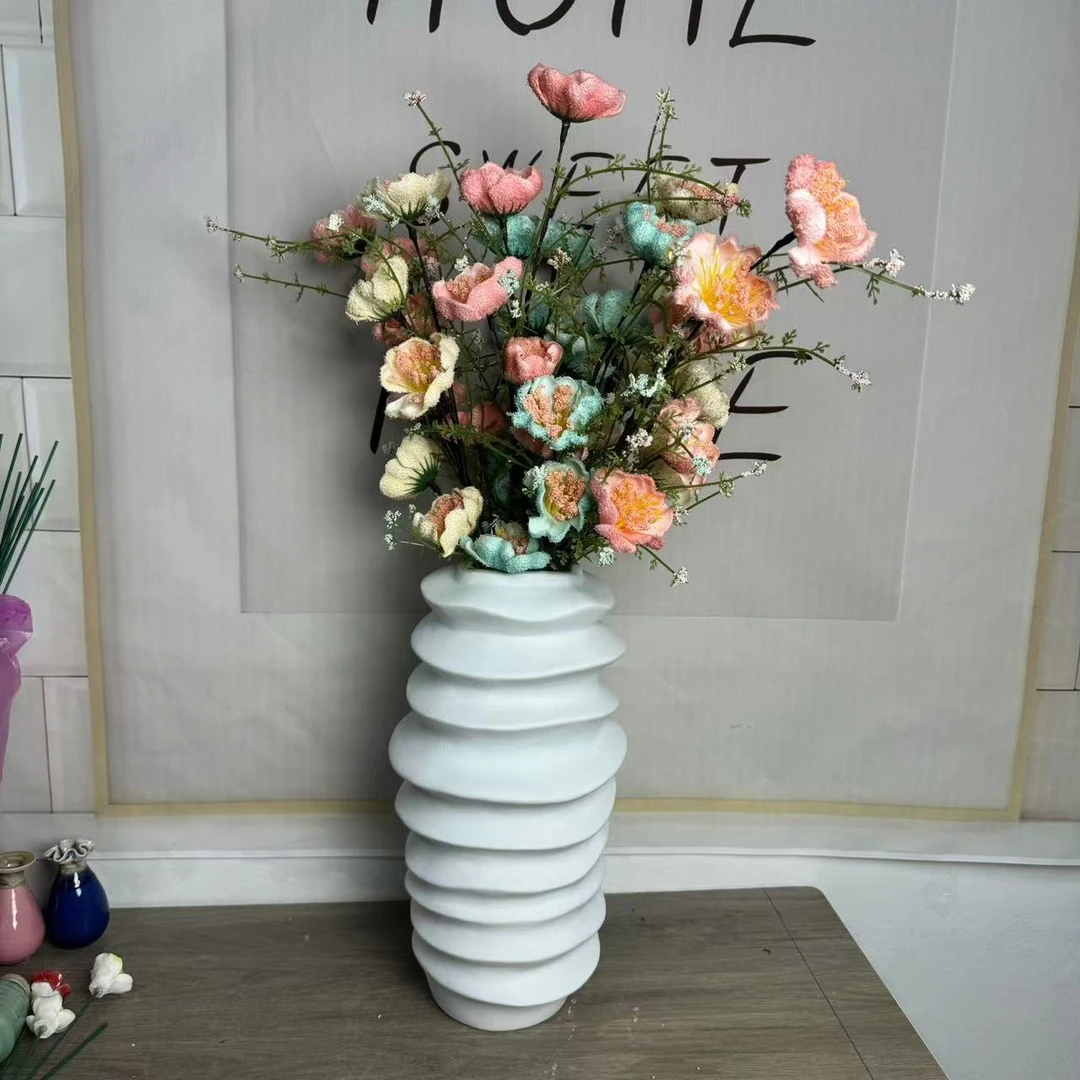 306 景德镇手工花瓶客厅玄关电视柜花瓶鲜花绿植