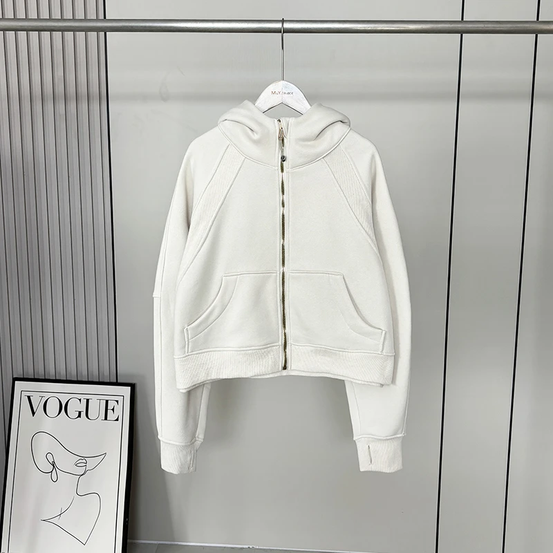 【多多家】全拉链瑜伽连帽宽松版卫衣外套 【3026】