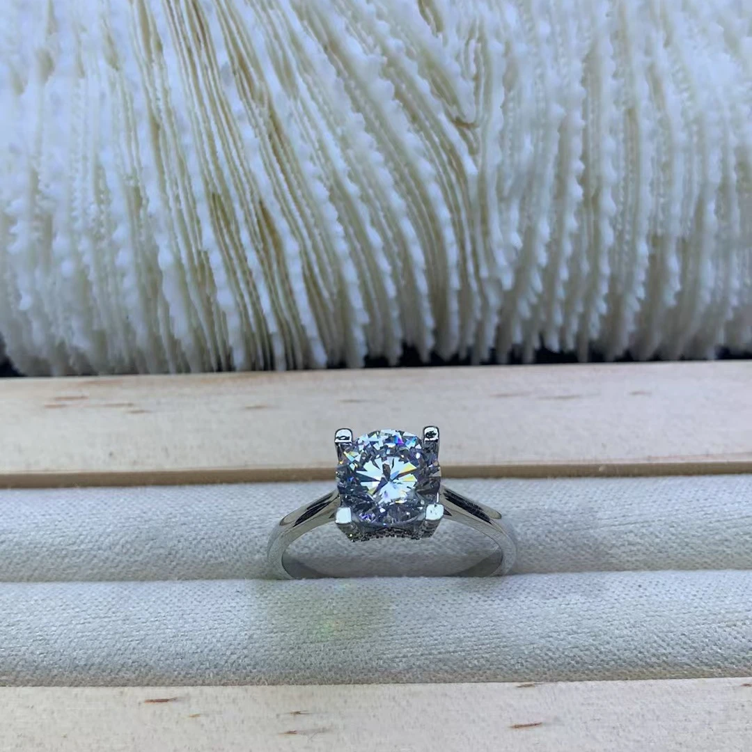 戒指 【璀璨星河】时尚百搭闭口两卡戒指-D65