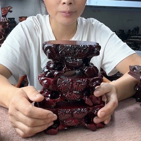 风车木（黑檀木）精品底座工艺品