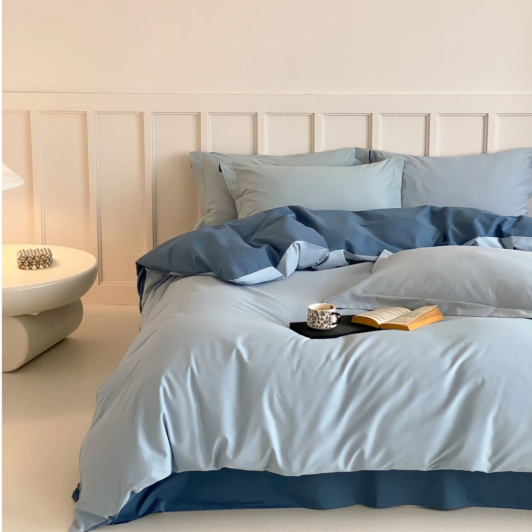 升级款二代！【自制自用不掉毛！】全棉贡缎长绒棉磨毛套件