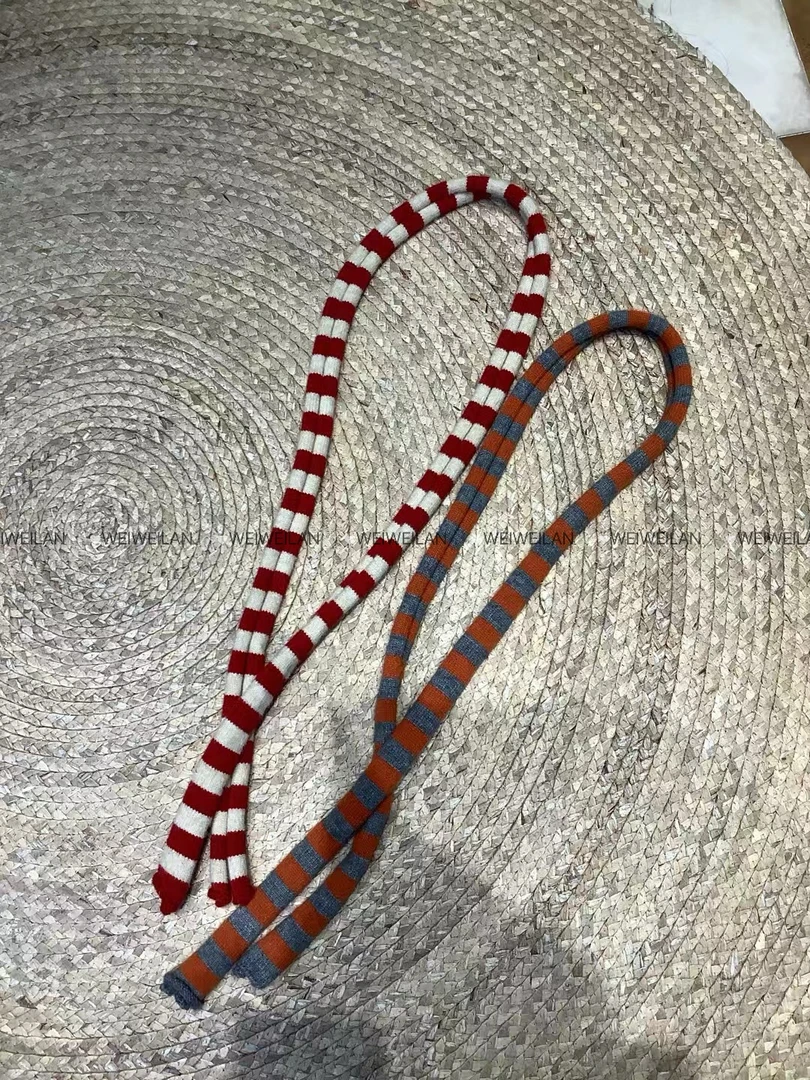 【WEIWEI】秋冬复古条纹撞色围巾