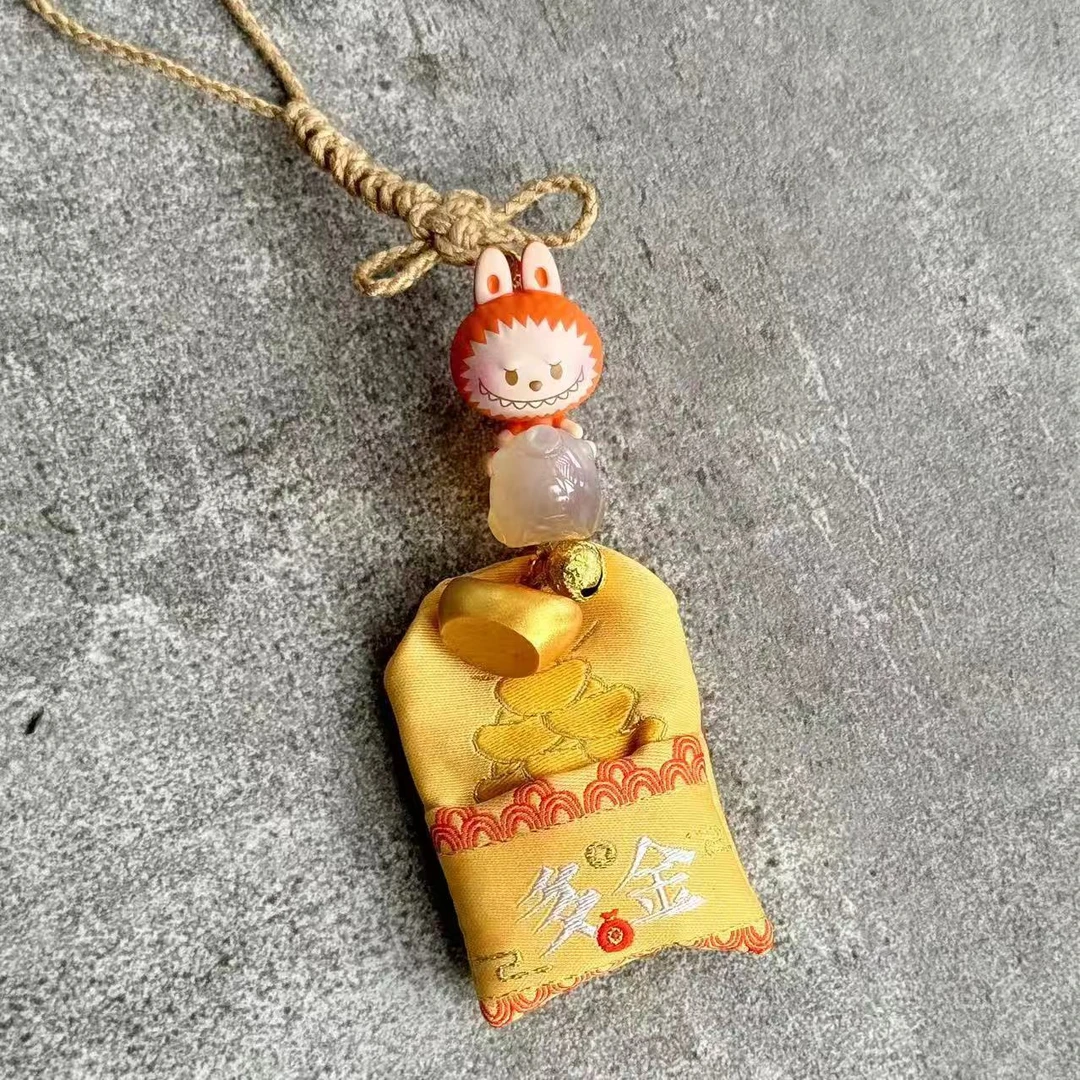 手工DIY正版小萌粒艾草平安福 网红挂件