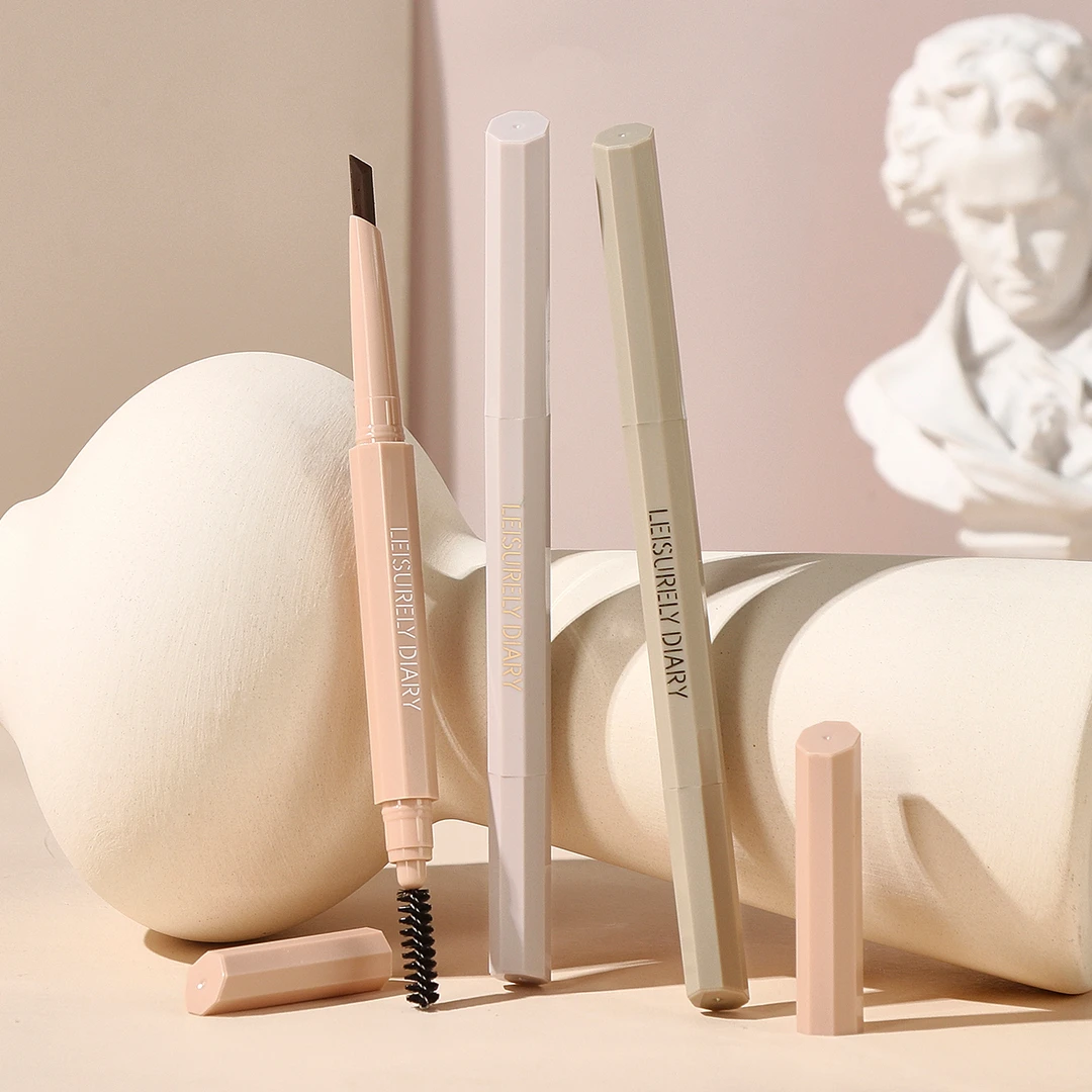 悠然日记眉飞色舞眉笔灰黑色深棕色灰棕色易上色R02