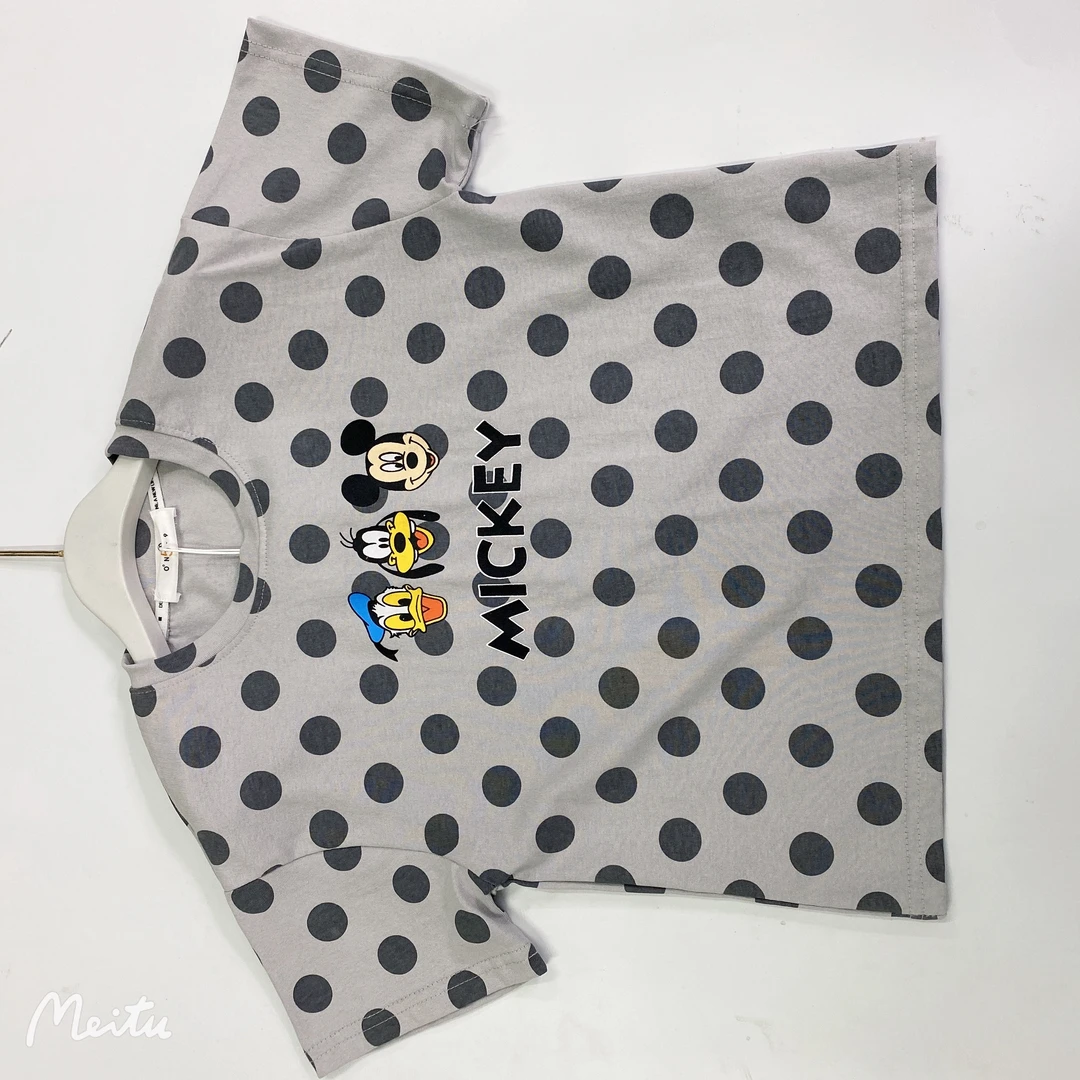 儿童短袖T恤男女童夏季印花圆领时尚衣服99121