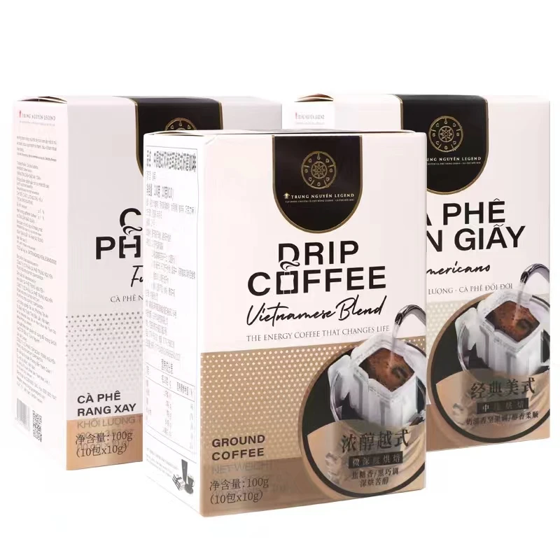 G7COFFEE【达人专享】越南进口中原G7特浓美式挂耳纯黑苦咖啡100g