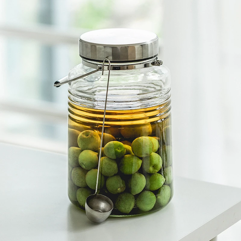 aderia泡酒瓶日本进口石冢硝子家用玻璃瓶酿青梅酒瓶酵素瓶密封罐