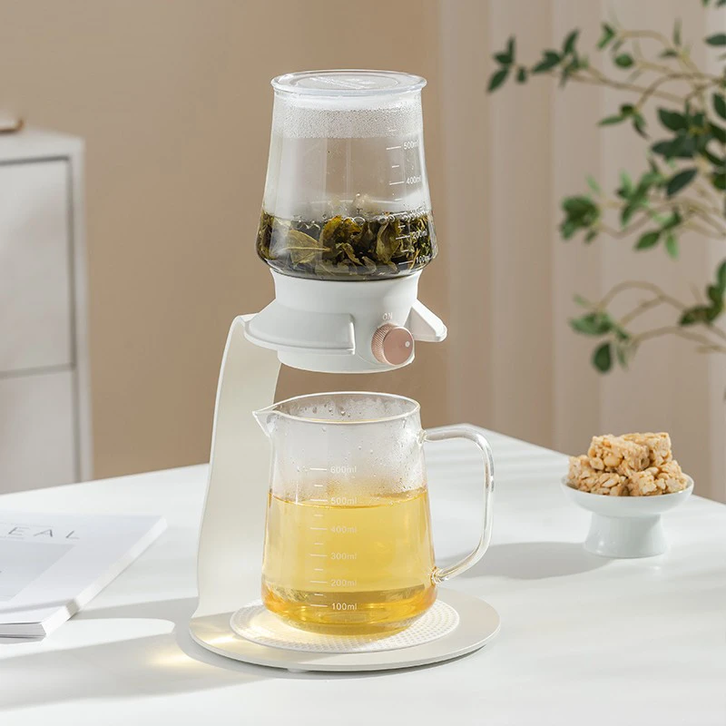 太空F1养生花茶壶家用冲泡茶壶玻璃茶水分离器手冲现磨咖啡滴滤壶
