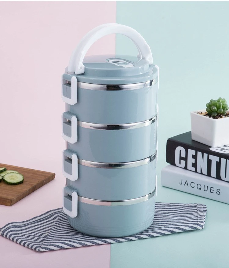 【四层保温饭盒】不锈钢大容量保温饭盒上班族便当盒成人学生便携