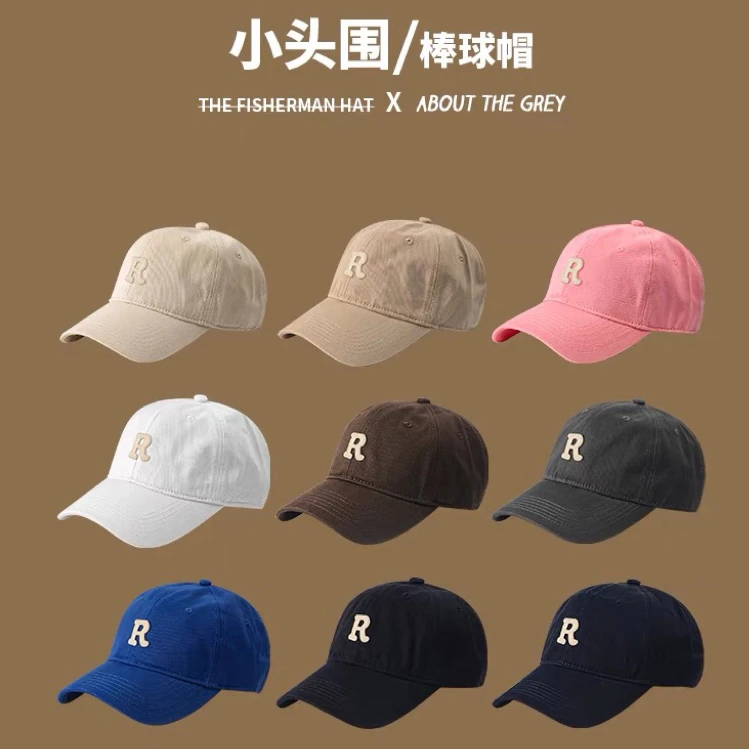 小头围帽子女春秋字母小号棒球帽防晒帽男小码xs52小头夏季鸭舌帽
