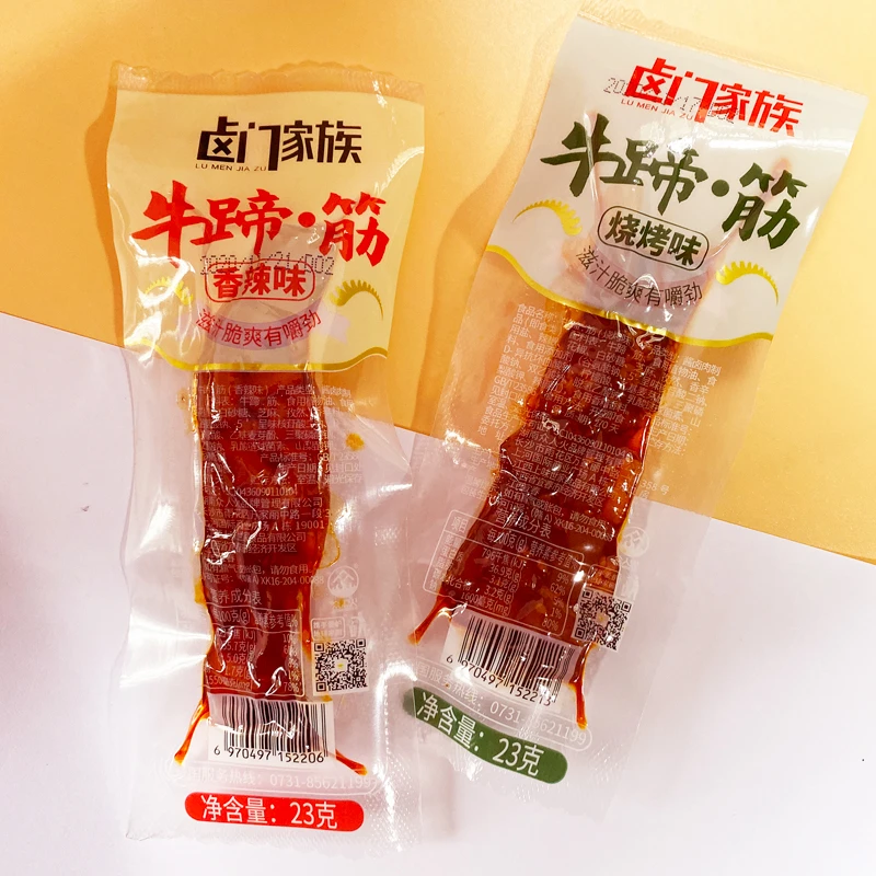 卤门家族牛蹄.筋劲道嚼劲麻辣卤味真空即食熟食网红休闲零食小吃