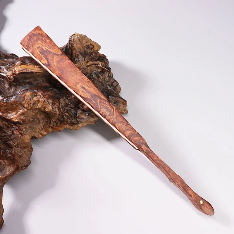 黄花梨中国风文玩折扇全芯宣纸扇子绢布扇古风绘画扇